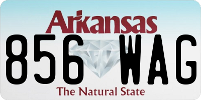 AR license plate 856WAG