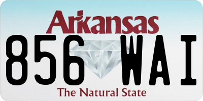 AR license plate 856WAI