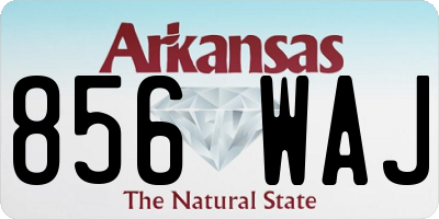 AR license plate 856WAJ