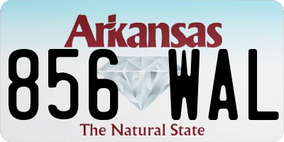 AR license plate 856WAL