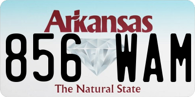 AR license plate 856WAM