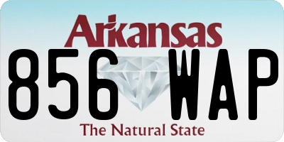 AR license plate 856WAP