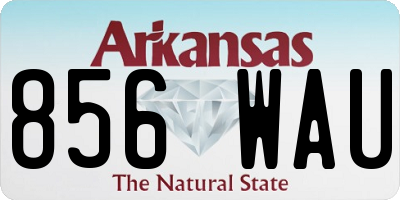 AR license plate 856WAU