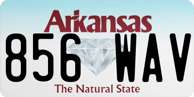 AR license plate 856WAV