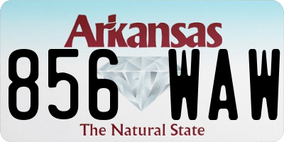 AR license plate 856WAW