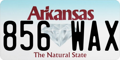AR license plate 856WAX