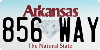 AR license plate 856WAY