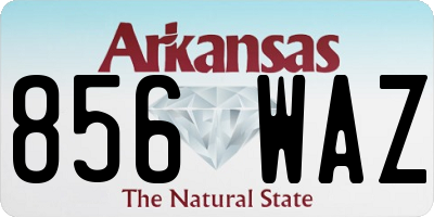 AR license plate 856WAZ
