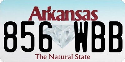 AR license plate 856WBB