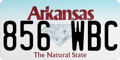 AR license plate 856WBC
