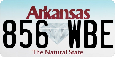 AR license plate 856WBE