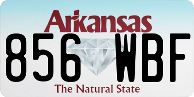 AR license plate 856WBF