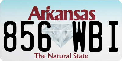AR license plate 856WBI