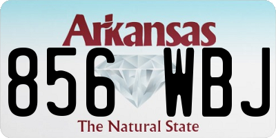 AR license plate 856WBJ