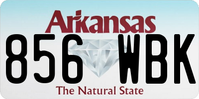 AR license plate 856WBK
