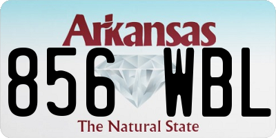AR license plate 856WBL