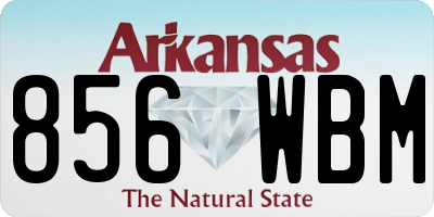 AR license plate 856WBM