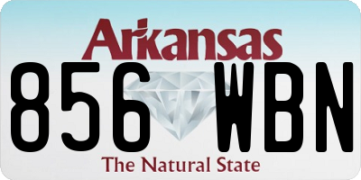AR license plate 856WBN