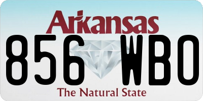 AR license plate 856WBO