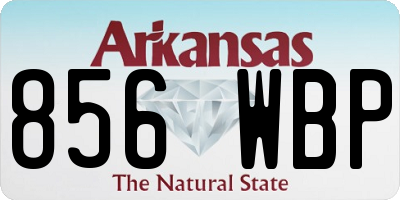 AR license plate 856WBP