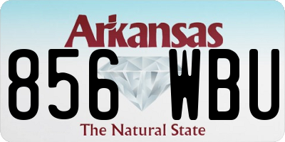 AR license plate 856WBU