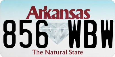 AR license plate 856WBW