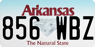 AR license plate 856WBZ