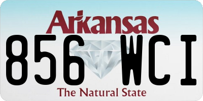 AR license plate 856WCI