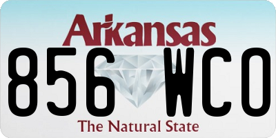 AR license plate 856WCO