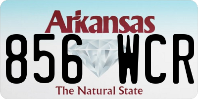 AR license plate 856WCR