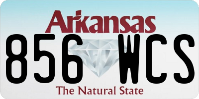AR license plate 856WCS