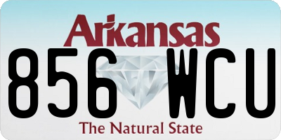 AR license plate 856WCU