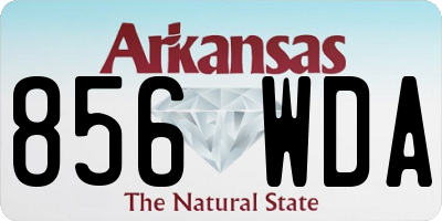AR license plate 856WDA
