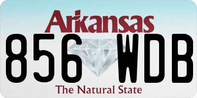 AR license plate 856WDB