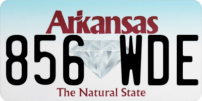 AR license plate 856WDE