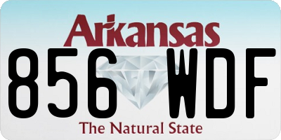 AR license plate 856WDF
