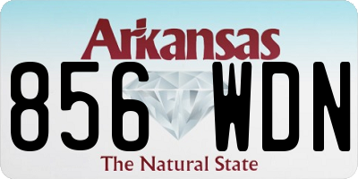 AR license plate 856WDN