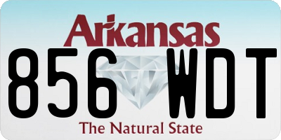 AR license plate 856WDT