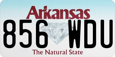 AR license plate 856WDU