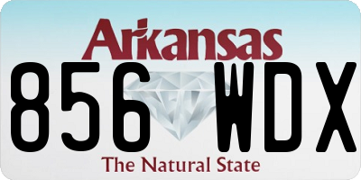 AR license plate 856WDX