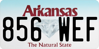 AR license plate 856WEF