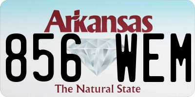 AR license plate 856WEM
