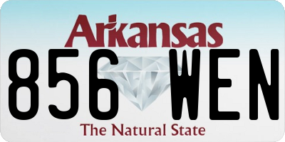 AR license plate 856WEN