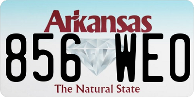 AR license plate 856WEO