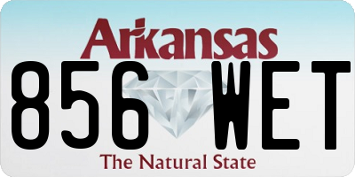 AR license plate 856WET