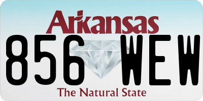 AR license plate 856WEW