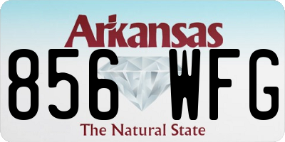 AR license plate 856WFG