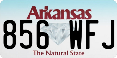 AR license plate 856WFJ