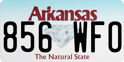 AR license plate 856WFO