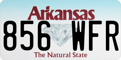 AR license plate 856WFR